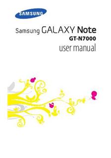 Samsung Galaxy Note manual. Camera Instructions.